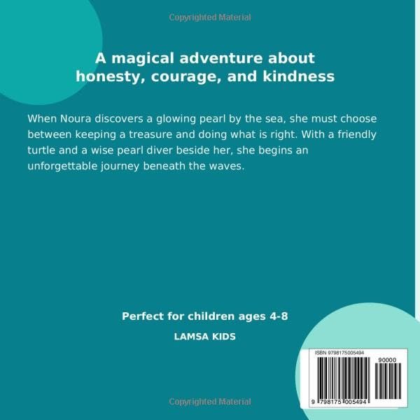 Noura and the Lost Pearl: A Magical UAE Story About Honesty, Courage, and Kindness Back Cover Synopsis and Reviews