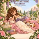 Cozy Princess Moments: An Easy & Relaxing Coloring Book Book Cover by Fatma Alnuaimi
